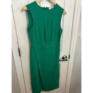 green emerald velvet dress Rent Reiss Micah Satin Drape Midi Dress – Timeless Elegance – Versatile main image 0